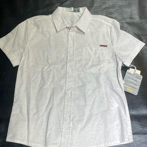 Boys bottom down shirt, short sleeve size 8
